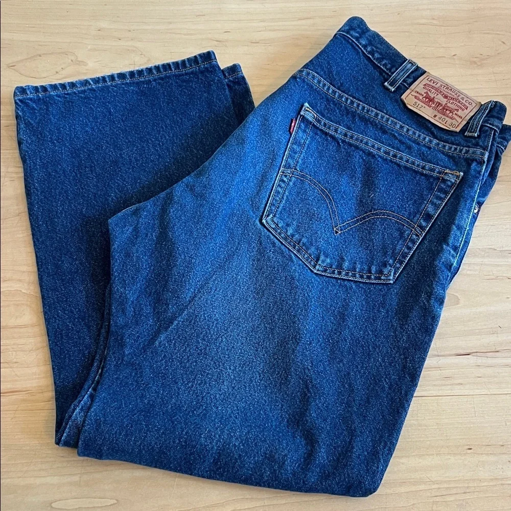 Levi's Deep Blue 517 Boot cut Men's Jeans 40x30